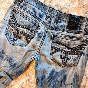 Rock Revival Collectors Edition Blue Acid Wash Jeans